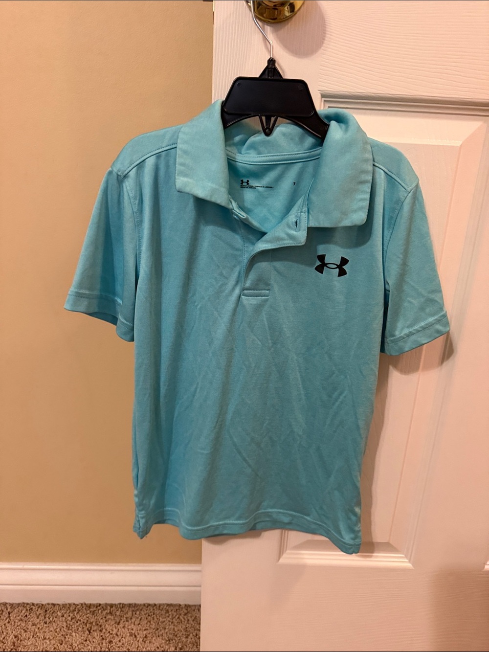 Under Armour kids Aqua/Turquoise Performance Polo